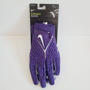 Nike Superbad 6.0 Football Gloves NCAA TCU DX5299-503 Size 3XL Purple
